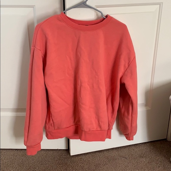 Coral/Neon Crewneck Sweatshirt - Picture 1 of 2